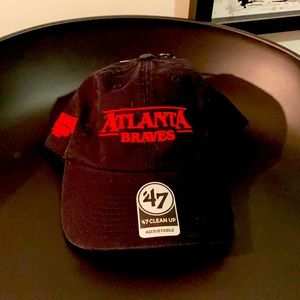Atlanta Braves/ Stranger Things Adjustable Baseball Cap